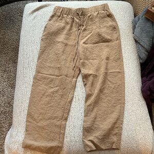 H&M wide leg cropped pants